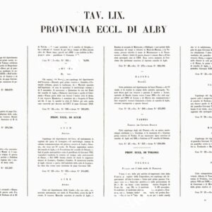 L'Atlante del Petri - Parte II Tavole LIX - PROVINCE ECCLESIASTICHE DI ALBY, AUCH, E TOULOUSE IN FRANCIA.
