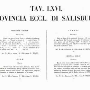 L'Atlante del Petri - Parte II Tavola LXVI - PROVINCIA ECCLESIASTICA DI SALISBURGO NELL'IMPERO AUSTRIACO.
