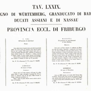 L'Atlante del Petri - Parte II Tavola LXXIX - PROVINCIA ECCLESIASTICA DI FRIBURGO NELL'ALEMAGNA.