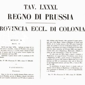 L'Atlante del Petri - Parte II Tavole LXXXI -PROVINCIA ECCLESIASTICA DI COLONIA NELLA PRUSSIA.
