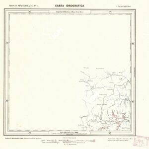 CARTA IDROGRAFICA DEL REGNO D'ITALIA - Foglio 11 - Monte Marmolade