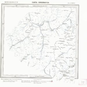 CARTA IDROGRAFICA DEL REGNO D'ITALIA - Foglio 27 - Monte Bianco