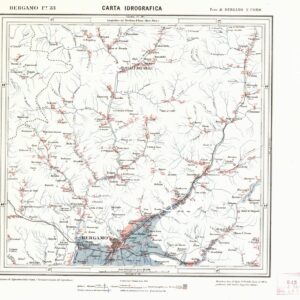 CARTA IDROGRAFICA DEL REGNO D'ITALIA - Foglio 33 - Bergamo