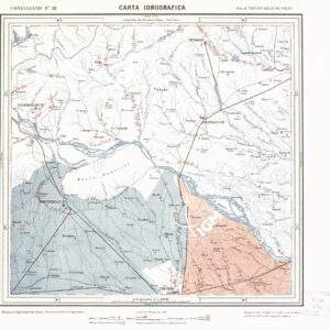 CARTA IDROGRAFICA DEL REGNO D'ITALIA - Foglio 38 - Conegliano