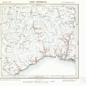 CARTA IDROGRAFICA DEL REGNO D'ITALIA - Foglio 82 - Genova