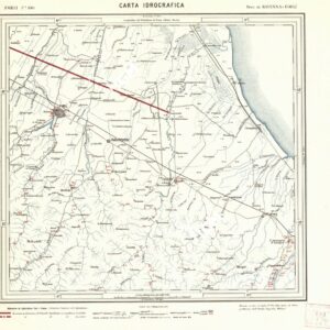 CARTA IDROGRAFICA DEL REGNO D'ITALIA - Foglio 100 - Forli