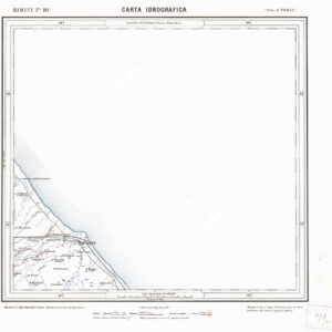 CARTA IDROGRAFICA DEL REGNO D'ITALIA - Foglio 101 - Rimini
