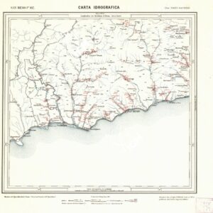 CARTA IDROGRAFICA DEL REGNO D'ITALIA - Foglio 102 - San Remo
