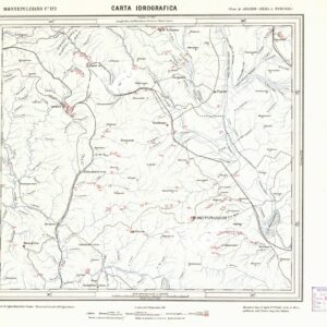 CARTA IDROGRAFICA DEL REGNO D'ITALIA - Foglio 121 - Montepulciano