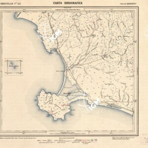 CARTA IDROGRAFICA DEL REGNO D'ITALIA - Foglio 135 - Orbetello