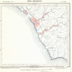 CARTA IDROGRAFICA DEL REGNO D'ITALIA - Foglio 142 - Civitavecchia