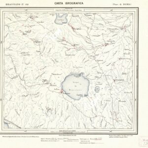 CARTA IDROGRAFICA DEL REGNO D'ITALIA - Foglio 143 - Bracciano