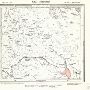 CARTA IDROGRAFICA DEL REGNO D'ITALIA - Foglio 145 - Avezzano