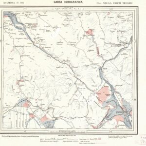 CARTA IDROGRAFICA DEL REGNO D'ITALIA - Foglio 146 - Solmona