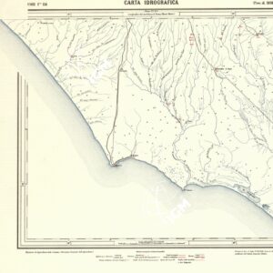 CARTA IDROGRAFICA DEL REGNO D'ITALIA - Foglio 158 - Cori