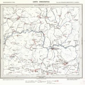 CARTA IDROGRAFICA DEL REGNO D'ITALIA - Foglio 173 - Benevento