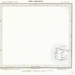 CARTA IDROGRAFICA DEL REGNO D'ITALIA - Foglio 183 - Isola d'Ischia