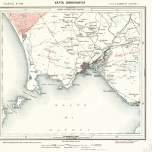 CARTA IDROGRAFICA DEL REGNO D'ITALIA - Foglio 184 - Napoli