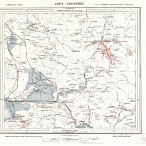 CARTA IDROGRAFICA DEL REGNO D'ITALIA - Foglio 185 - Salerno
