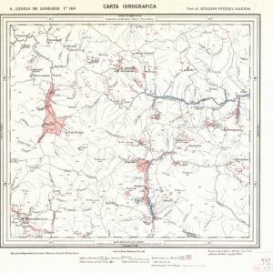 CARTA IDROGRAFICA DEL REGNO D'ITALIA - Foglio 186 - S. Angelo de Lombardi