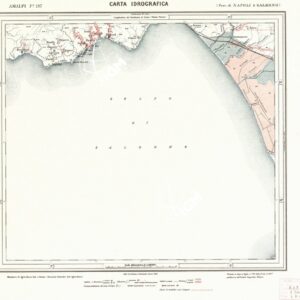 CARTA IDROGRAFICA DEL REGNO D'ITALIA - Foglio 197 - Amalfi