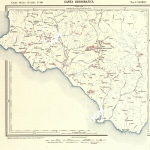 CARTA IDROGRAFICA DEL REGNO D'ITALIA - Foglio 209 - Vallo della Lucania
