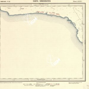 CARTA IDROGRAFICA DEL REGNO D'ITALIA - Foglio 213 - Maruggio