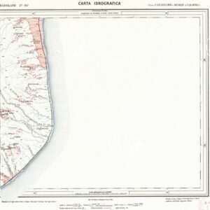 CARTA IDROGRAFICA DEL REGNO D'ITALIA - Foglio 247 - Badolato