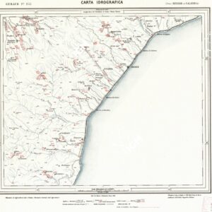 CARTA IDROGRAFICA DEL REGNO D'ITALIA - Foglio 255 - Gerace