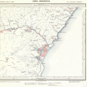 CARTA IDROGRAFICA DEL REGNO D'ITALIA - Foglio 262 - Monte Etna