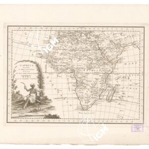 CALCOGRAFIA CAMERALE - L'AFRICA SECONDO LE ULTIME OSSERVAZIONI DIVISA NE' SUOI STATI PRINCIPALI - FOGLIO 3