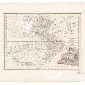 CALCOGRAFIA CAMERALE - L'AMERICA SECONDO LE ULTIME OSSERVAZIONI DIVISA NE' SUOI STATI PRINCIPALI - FOGLIO 4