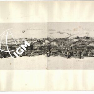 VUE DE ROME PRISE DU PALAIS CAFARELLI SUR LE MONT CAPOTOLIN EN JUIN 1849 PENDANT LE SIEGE ET DESSINEE D'APRES NATURE PAR C. ANDREAE. ROME CHEZ JOSEPH SITHOVER, EDITEUR - Vista di Roma presa da Palazzo Cafarelli