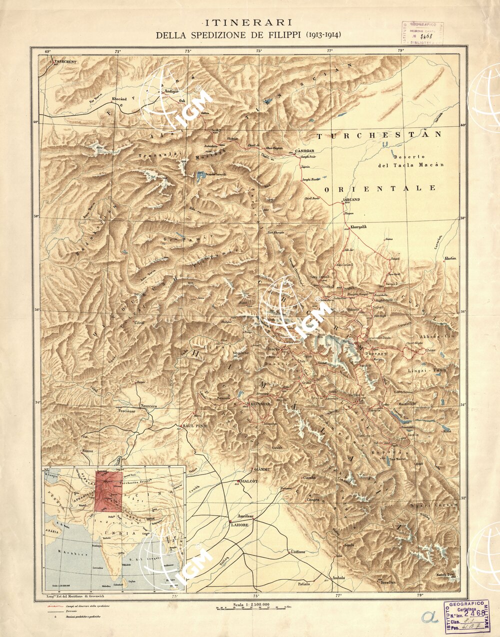 ITINERARI DELLA SPEDIZIONE DE FILIPPI