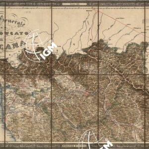 CARTA GENERALE DEL GRANDUCATO DI TOSCANA - Coll. Tordi n.2 - Parte Nord