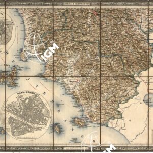 CARTA GENERALE DEL GRANDUCATO DI TOSCANA - Coll. Tordi n.3 - Parte Sud