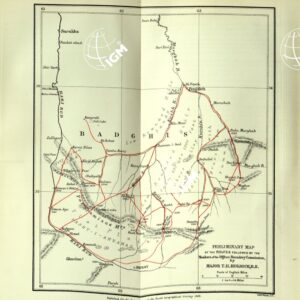 PRELIMINARI MAP OF THE ROUTES FOLLOWED BY THE MEMBERS OF THE AFGHAN BOUNDARY COMMISSION.