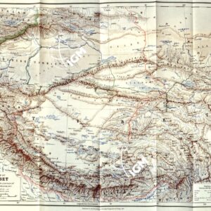 MAP OF TIBET ILLUSTRING THE JOURNEY OF GENERAL PREJEVALSKY.