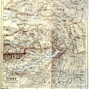 MAP OF SOUTH EASTERN PART OF TIBET AND ADJOINING COUNTRIES.