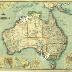 AUSTRALIA - REDUCED SURVEY MAP OF AUSTRALIA