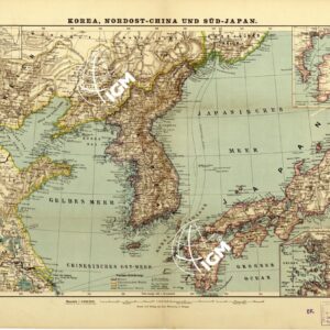 ASIA CARTE GENERALI - NEUE SPECIAL- KARTE KOREA, NORDOST-CHINA, UND SUD -JAPAN