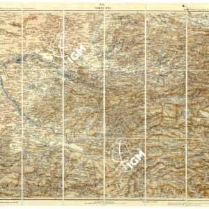 RUSSIA - CARTA DEI CONFINI MERIDIONALI DELLA RUSSIA ASIATICA F° XIX TASHKENT
