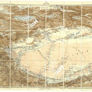 RUSSIA - CARTA DEI CONFINI MERIDIONALI DELLA RUSSIA ASIATICA F° XXX KASHGAR