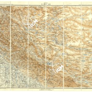 RUSSIA - CARTA DEI CONFINI MERIDIONALI DELLA RUSSIA ASIATICA F° XXXVIII LEH