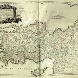 ASIA MINORE IN SUAS PARTES SEU PROVINCIAE DIVISA AUTORE ROBERT DE VAUGONDY