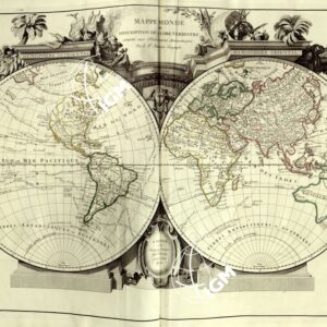 MAPPEMONDE OU DESCRIPTION DU GLOBE TERRESTRE.