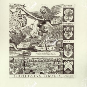 AQUILA TIROLIS - OPUS D. MATTHIE BURGKLEHNER IN THIERBURG ET VOLLANDESEGG J. V. D. OENIPOTENTI MDCXX ANDRE SPENGLER FECIT ET EN. III BLATT N. 4