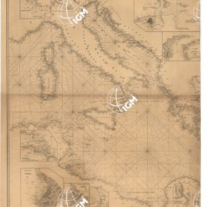 CARTA RIDOTTA DEL MARE MEDITERRANEO AL RAPPORTO DI 1:2.800.000. Foglio 2