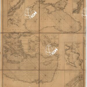 CARTA RIDOTTA DEL MARE MEDITERRANEO AL RAPPORTO DI 1:2.800.000. Foglio 3 BIS