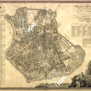 PIANTA DELLA REGIA CITTA' DI MANTOVA RILEVATA SOPRA LUOGO DAL SOTTOSCRITTO ING.